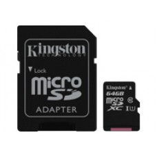 KINGSTON 64GB microSDXC Class10 + SD Adapter